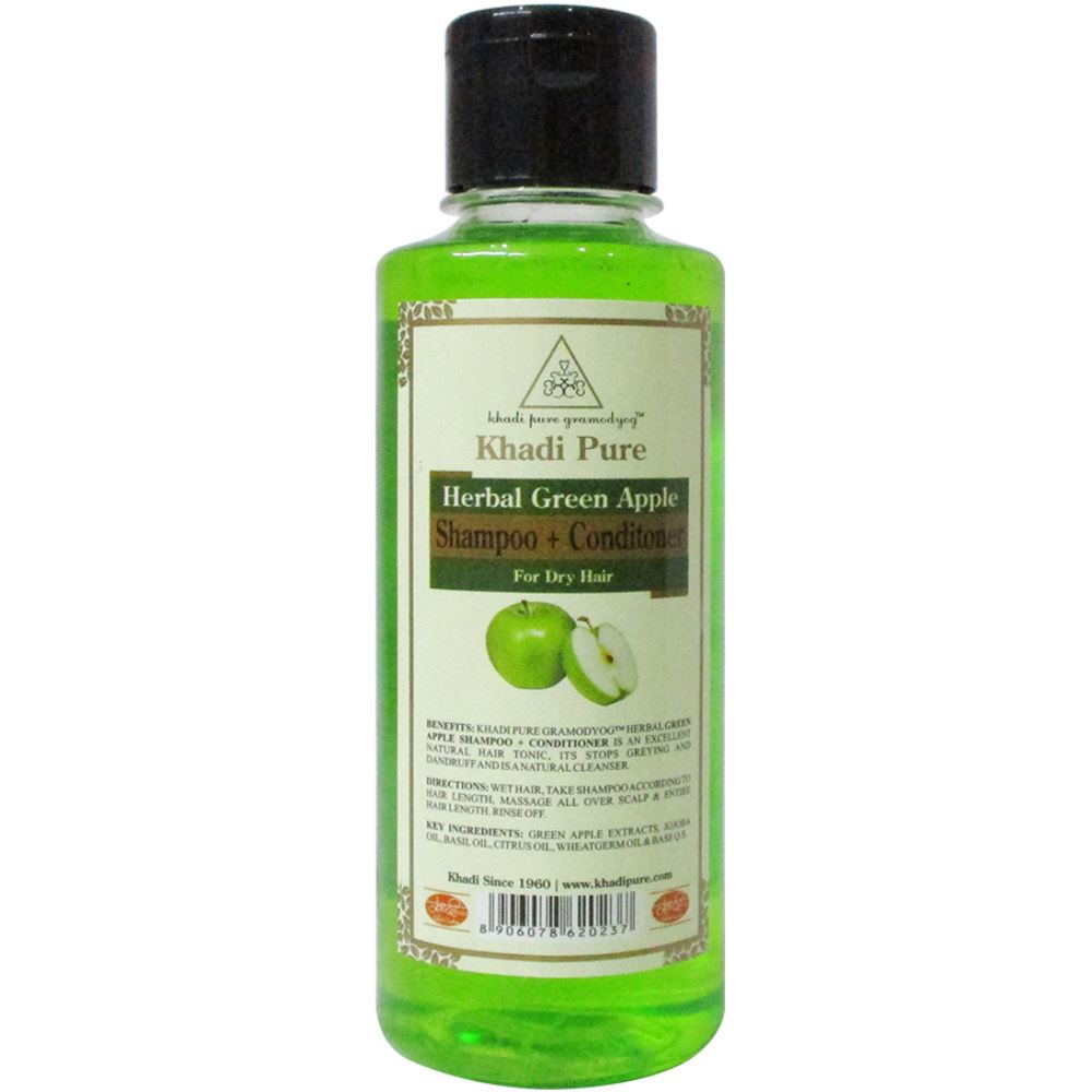 Khadi Pure Green Apple Shampoo + Conditioner (210ml)