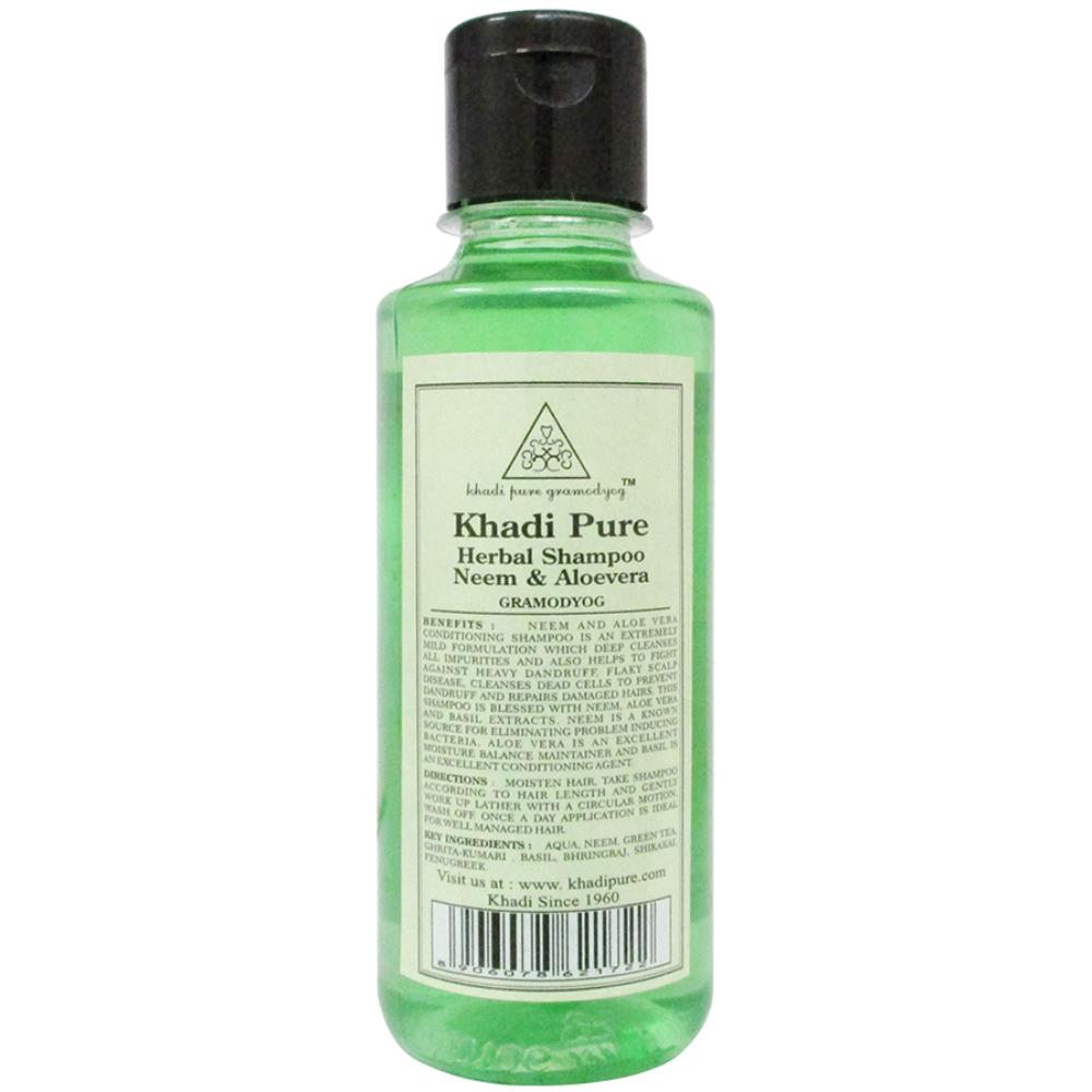 Khadi Pure Neem & Aloevera Shampoo (210ml)