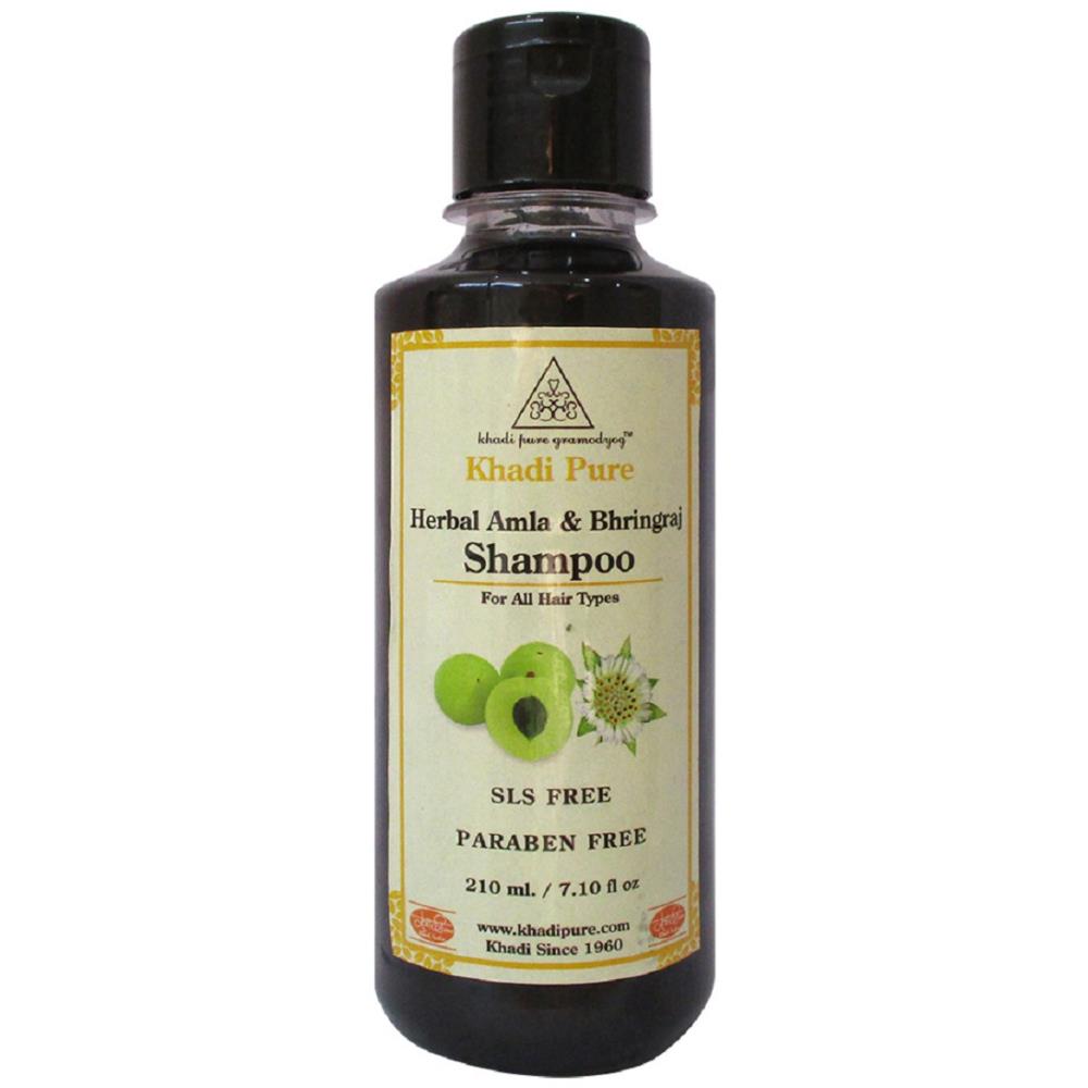 Khadi Pure Amla & Bhringraj Shampoo Sls-Paraben Free (210ml)