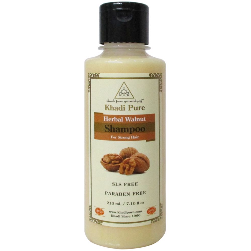 Khadi Pure Walnut Shampoo Sls-Paraben Free (210ml) Khadi Pure Walnut Shampoo Sls-Paraben Free (210ml)