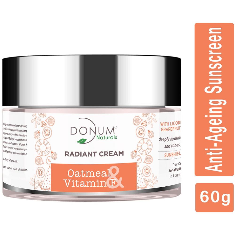 Donum Naturals 5 In 1 Anti-Ageing Radiant Day Cream With Vitamin F & Spf 15 (60g)