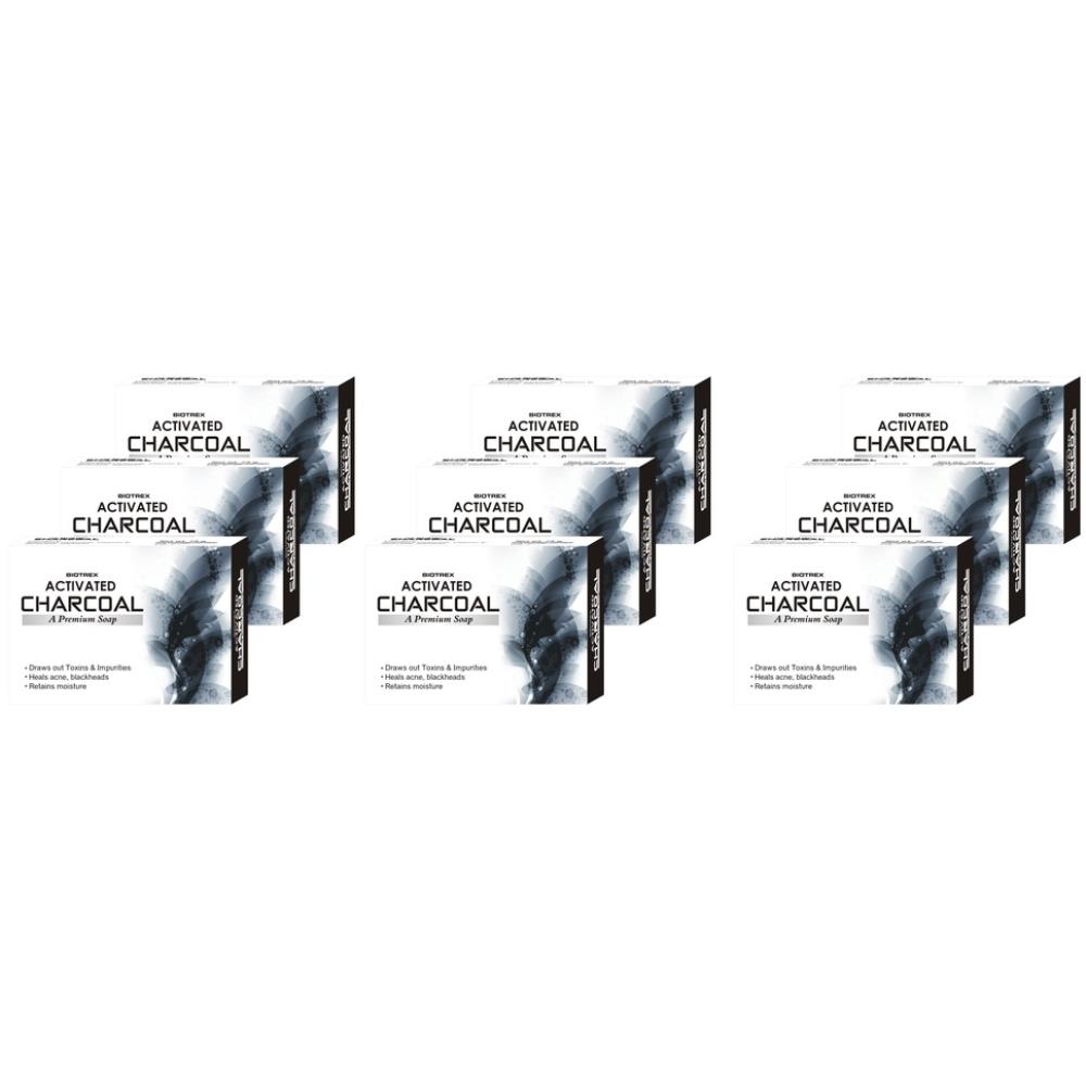 Biotrex Activated Charcoal A Premium Soap (75g, Pack of 9) Biotrex Activated Charcoal A Premium Soap (75g, Pack of 9)