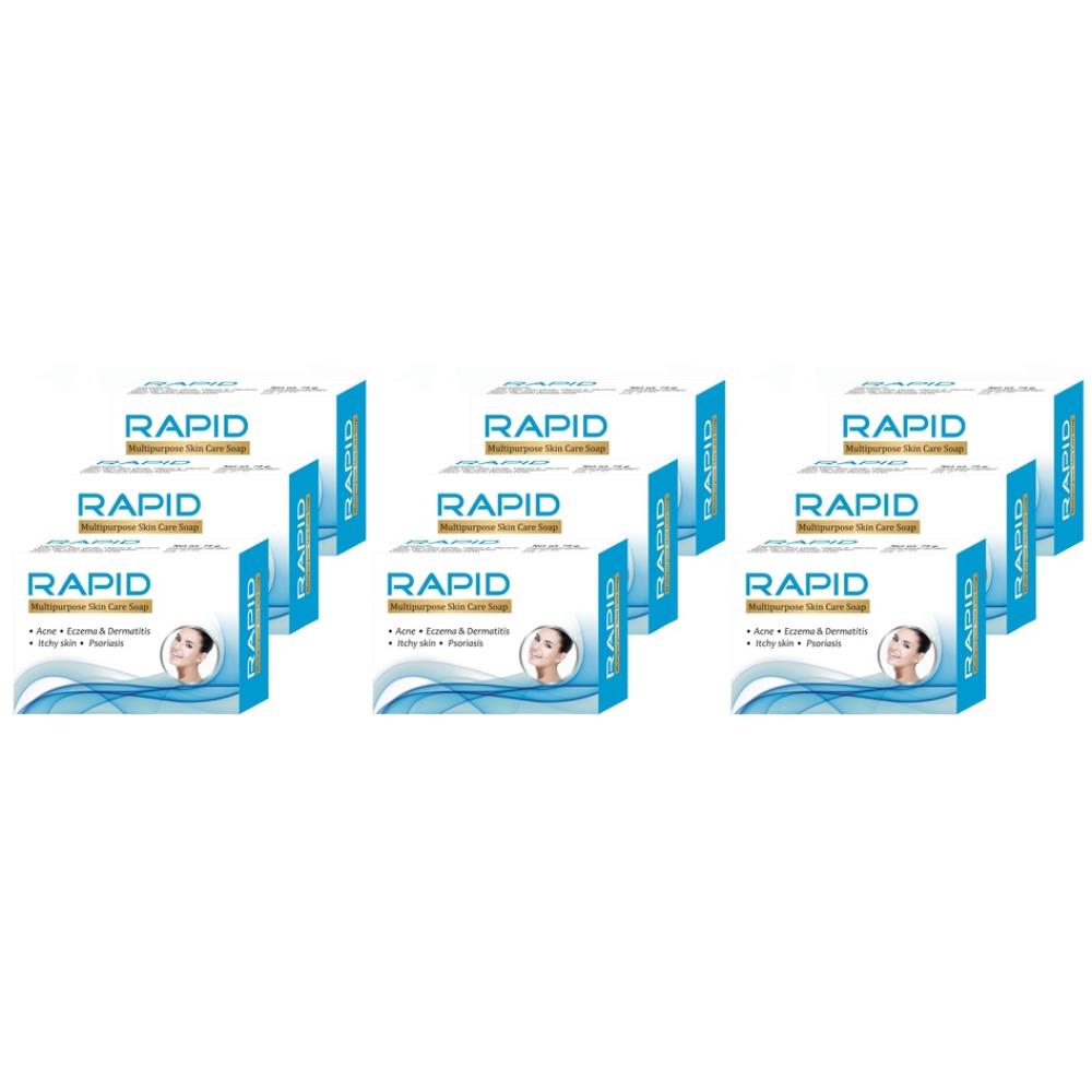 Biotrex Rapid Multipurpose Skin Care Soap (75g, Pack of 9)