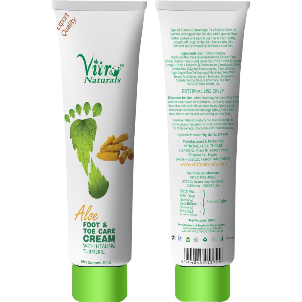 Vitro Aloe Foot & Toe Care Cream (50g)