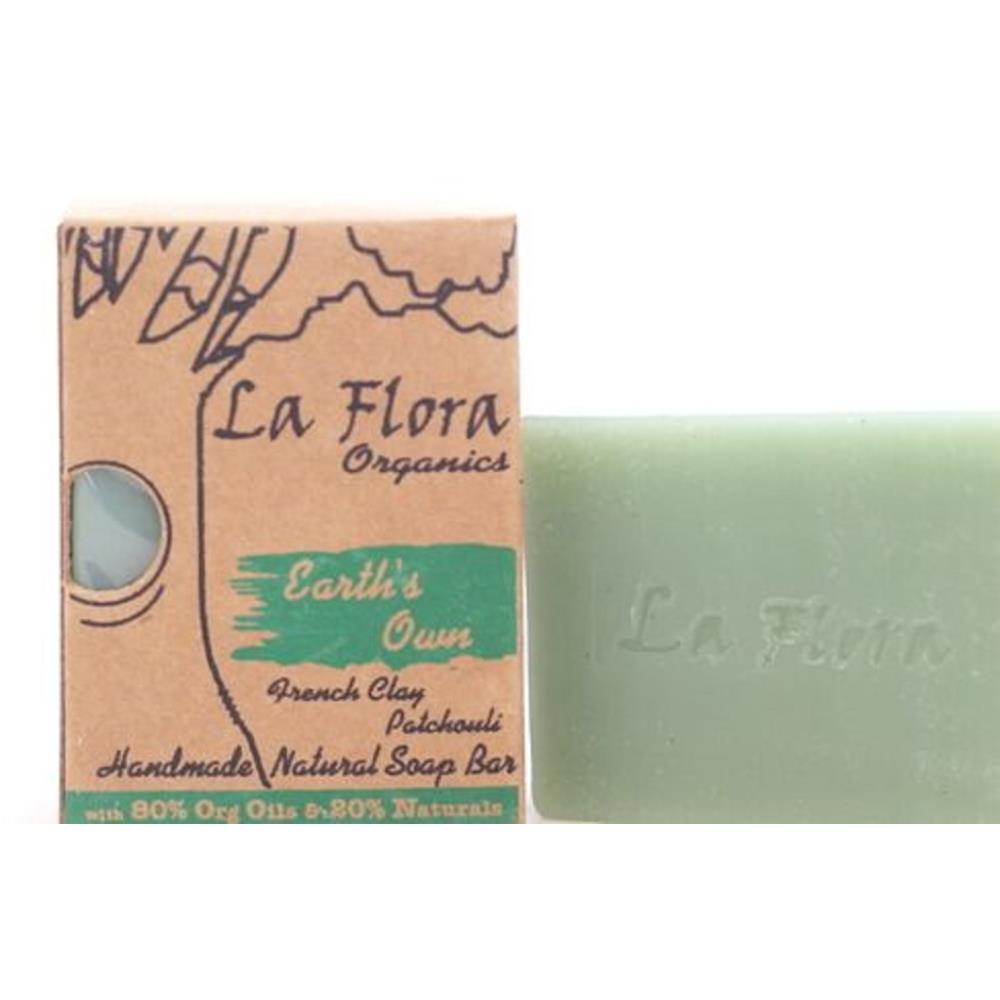 La Flora Organics Earth's Ownfrench Clay & Patchouli Handmade Soap (100g) La Flora Organics Earth's Ownfrench Clay & Patchouli Handmade Soap (100g)