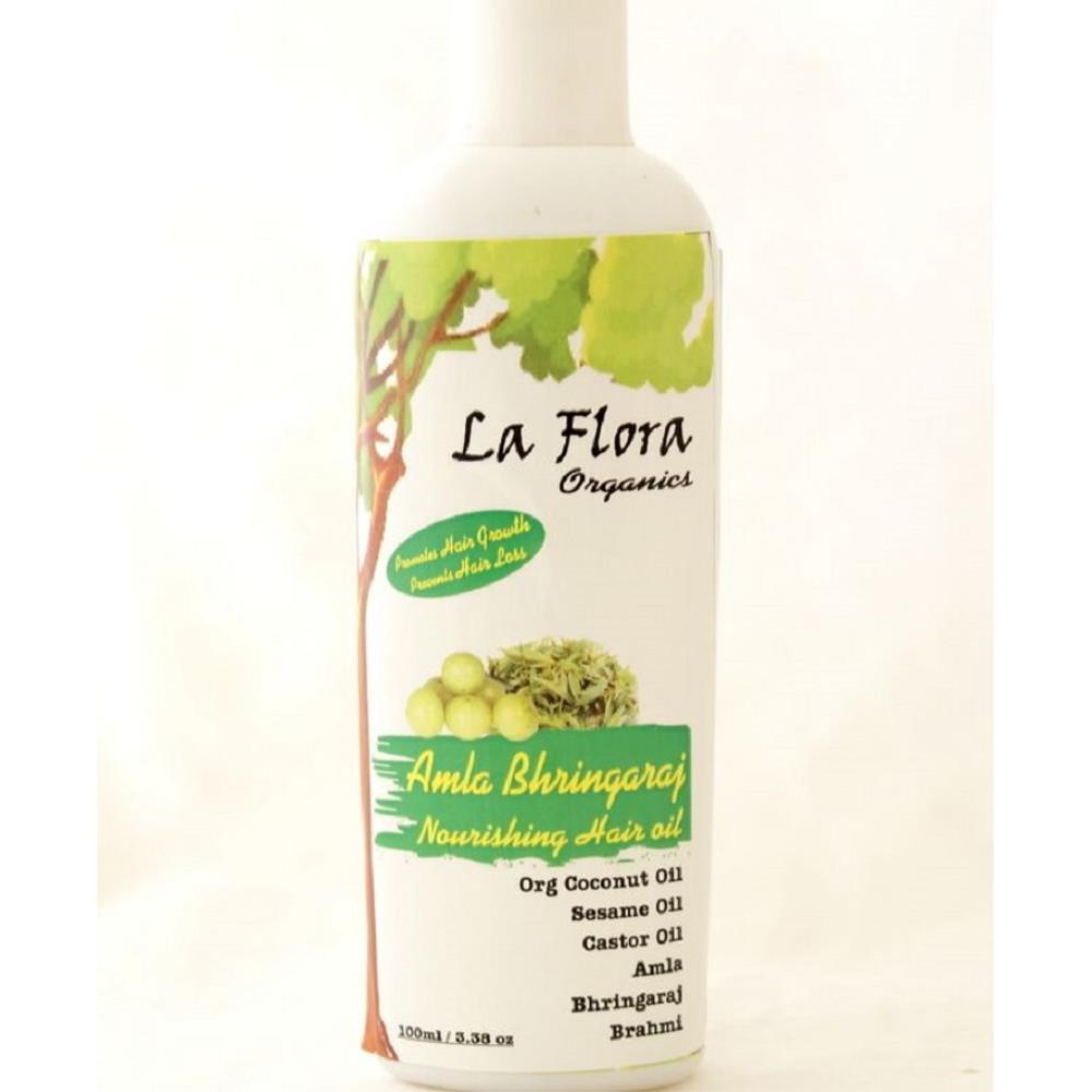 La Flora Organics Amla Bhringaraj Nourishing Hair Oil (100ml)