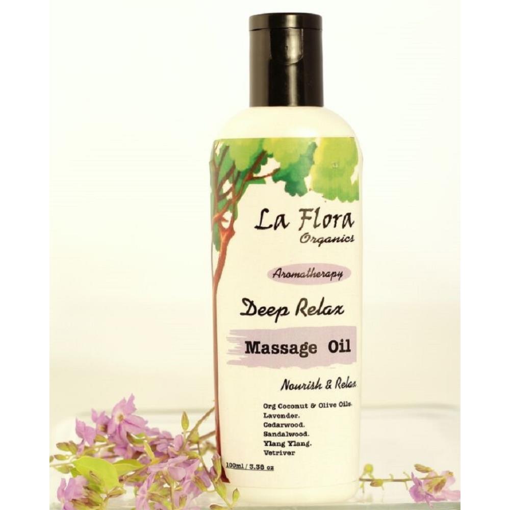 La Flora Organics Deep Relax Aromatherapy Body Massage Oil (100ml)