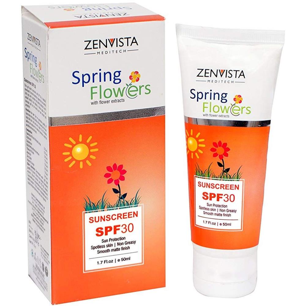 Zenvista Meditech Spring Flowers Sunscreen SPF 30 (50g)