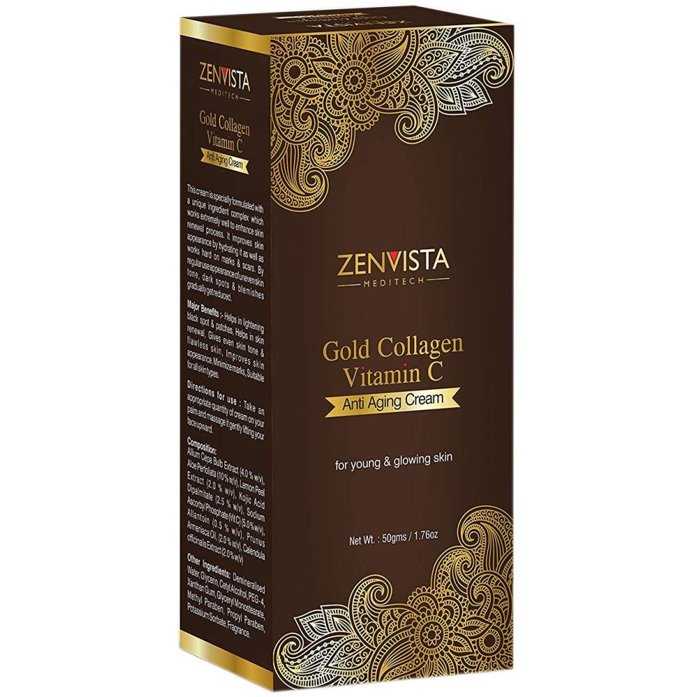 Zenvista Meditech Gold Collagen & Vitamin C Anti Ageing Cream (50g) Zenvista Meditech Gold Collagen & Vitamin C Anti Ageing Cream (50g)