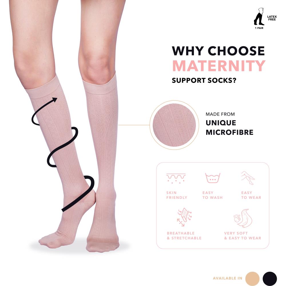 Sorgen Maternity Support Socks (Beige) (M)