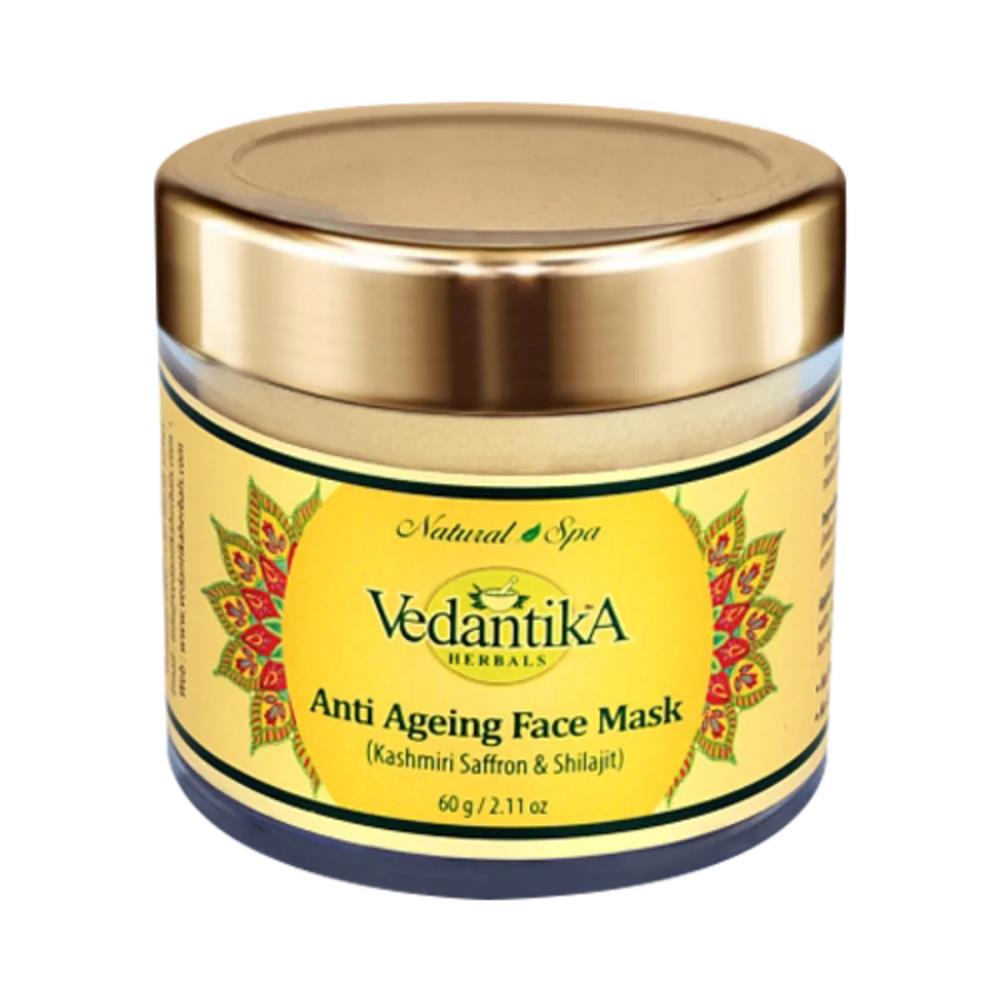 Vedantika Herbals Anti Ageing Face Mask with Saffron & Shilajit (60g)