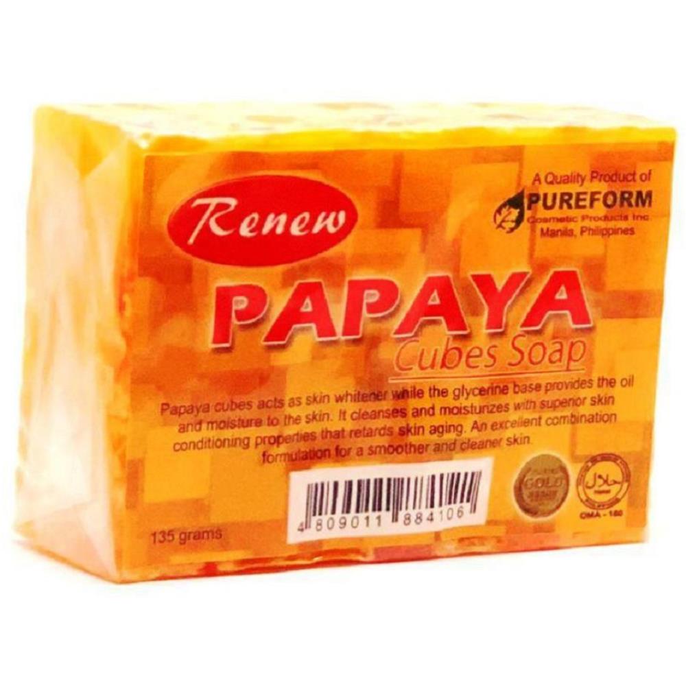 Renew Papaya Cubes Soap (135g)