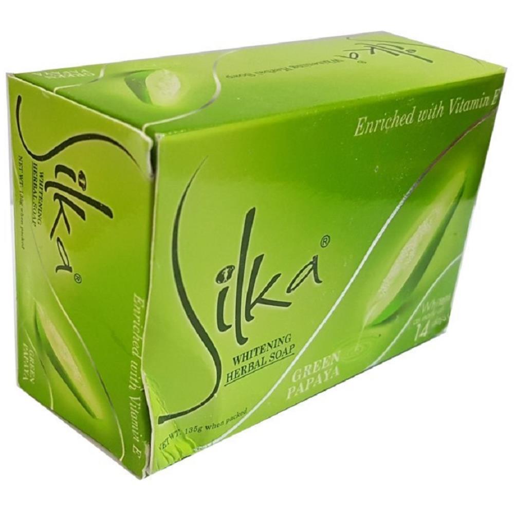 Silka Green Papaya Whitening Herbal Soap (135g) Silka Green Papaya Whitening Herbal Soap (135g)