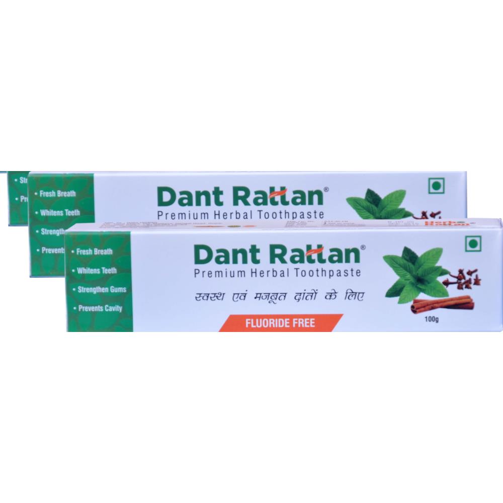 Rajni Herbals Dant Rattan Premium Toothpaste (100g, Pack of 2)