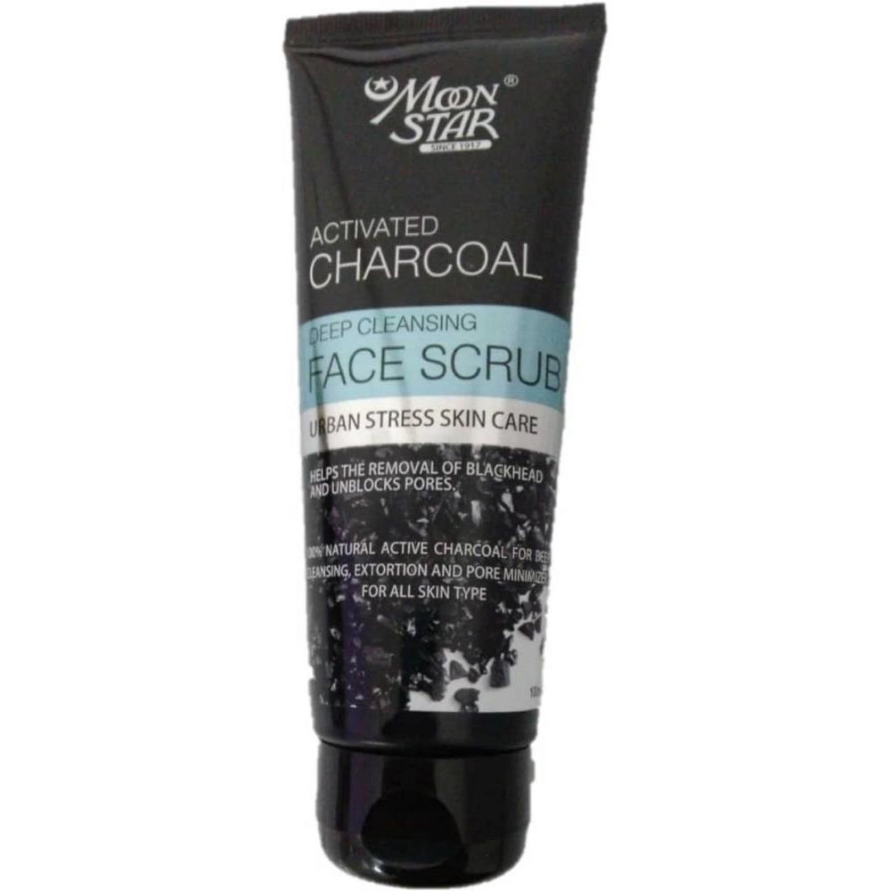 Moonstar Acivated Charcoal Face Scrub (100ml)