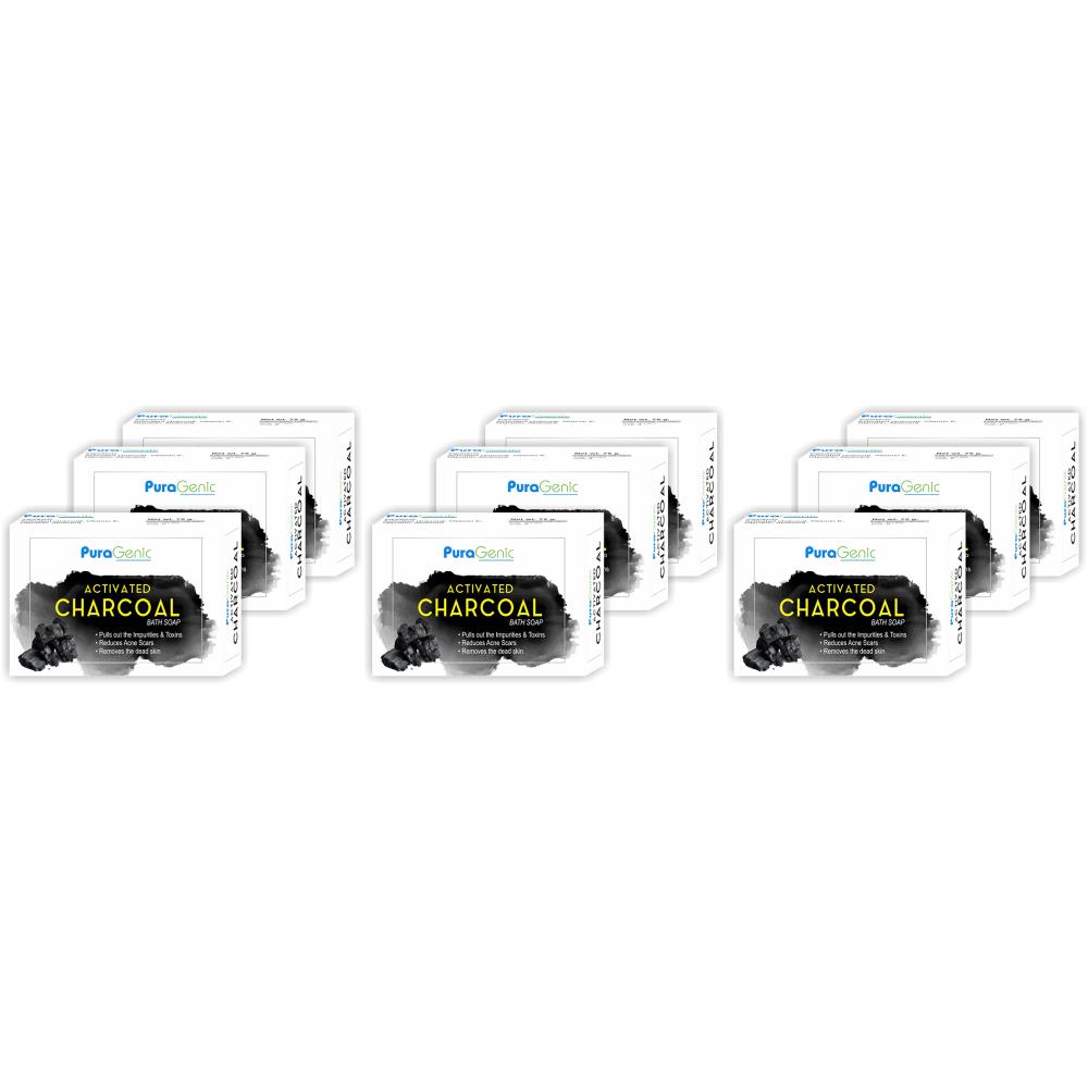 Puragenic Charcoal Skin Whitening Soap (75g, Pack of 9) Puragenic Charcoal Skin Whitening Soap (75g, Pack of 9)