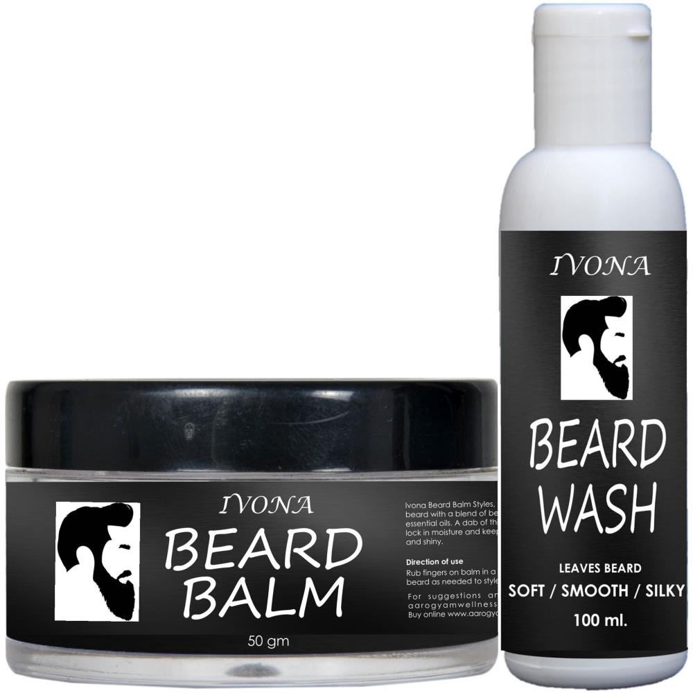 Ivona Beard Balm(100 Ml) & Beard Wash(50 Ml) Combo Pack (1Pack)