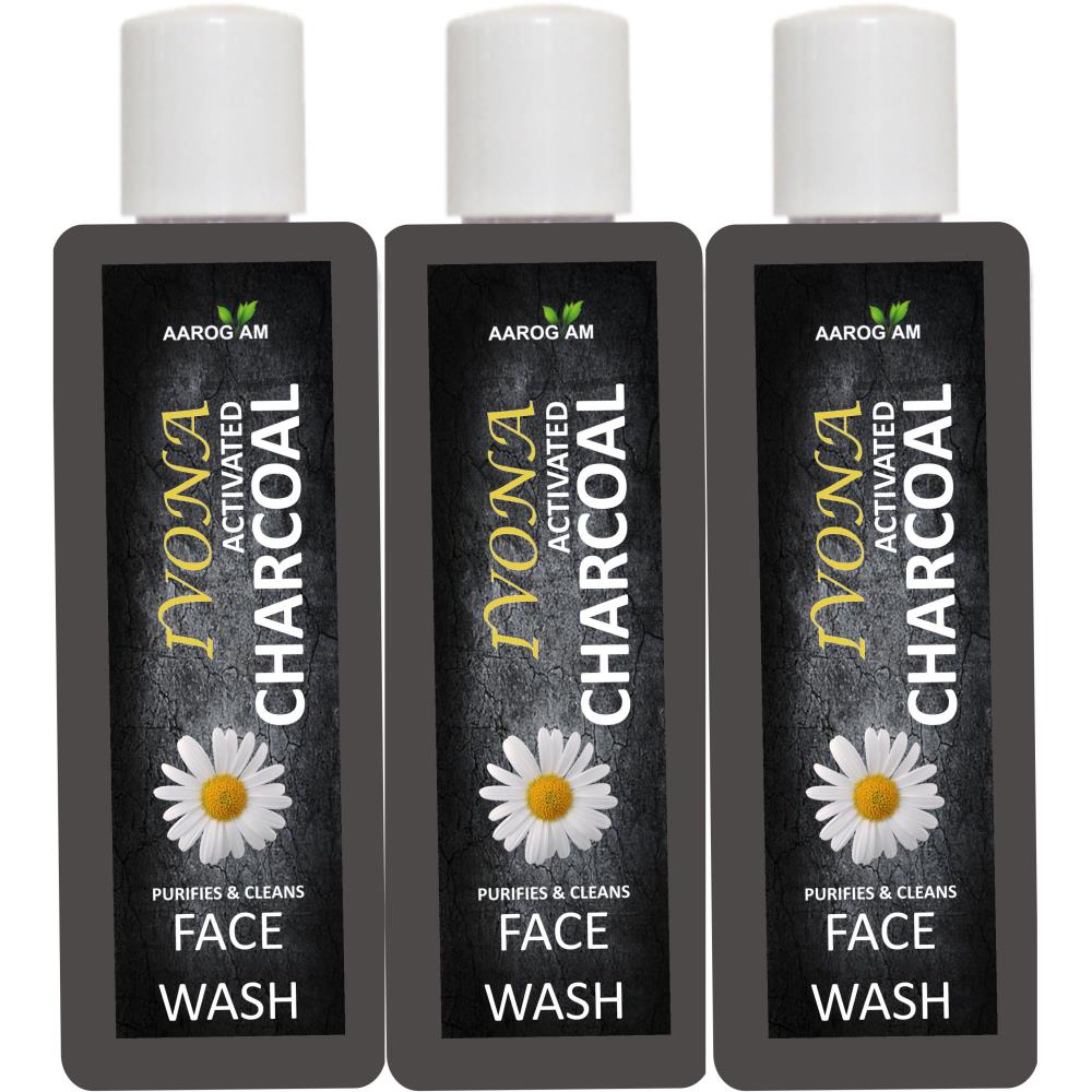Ivona Charcoal Wash (100ml, Pack of 3)