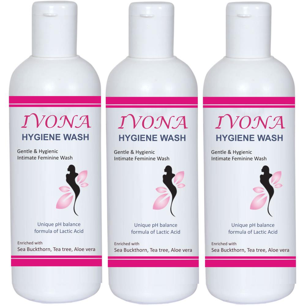 Ivona Hygiene Wash For Female (200ml, Pack of 3)