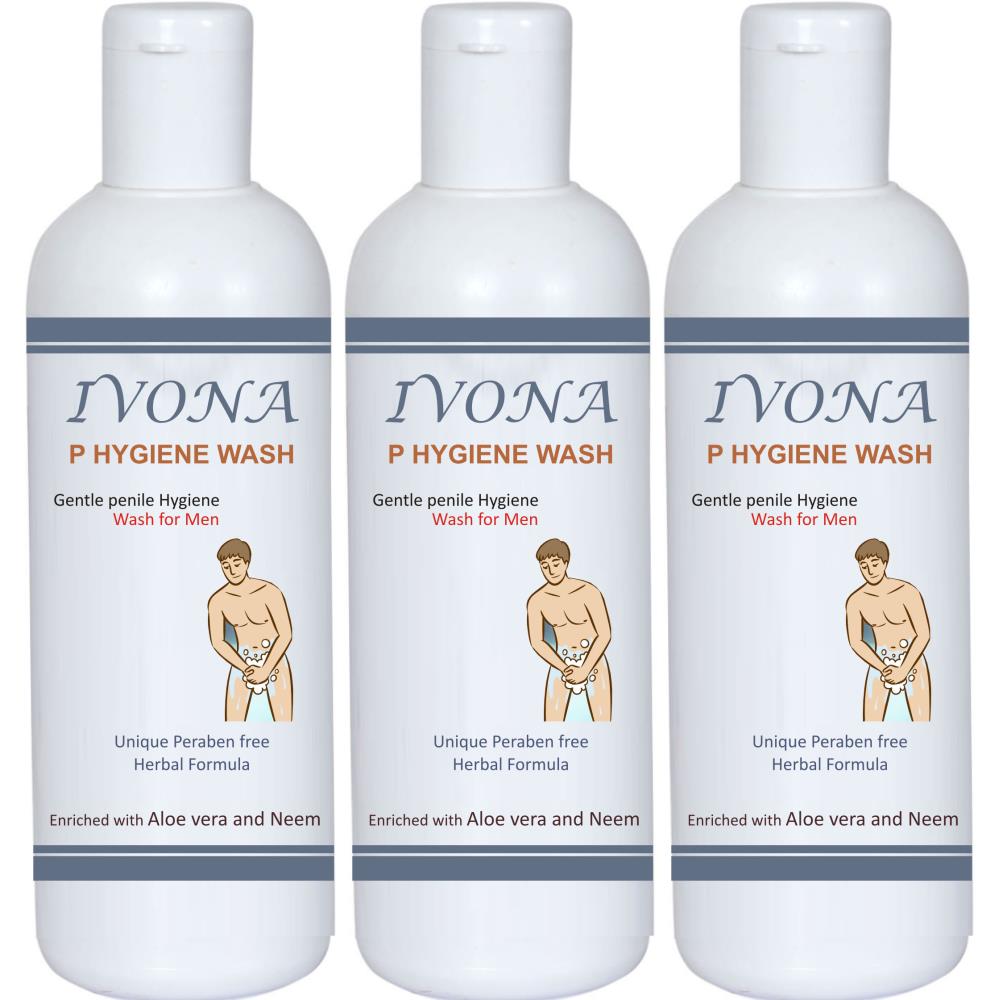 Ivona P Hygiene Wash For Men (200ml, Pack of 3)
