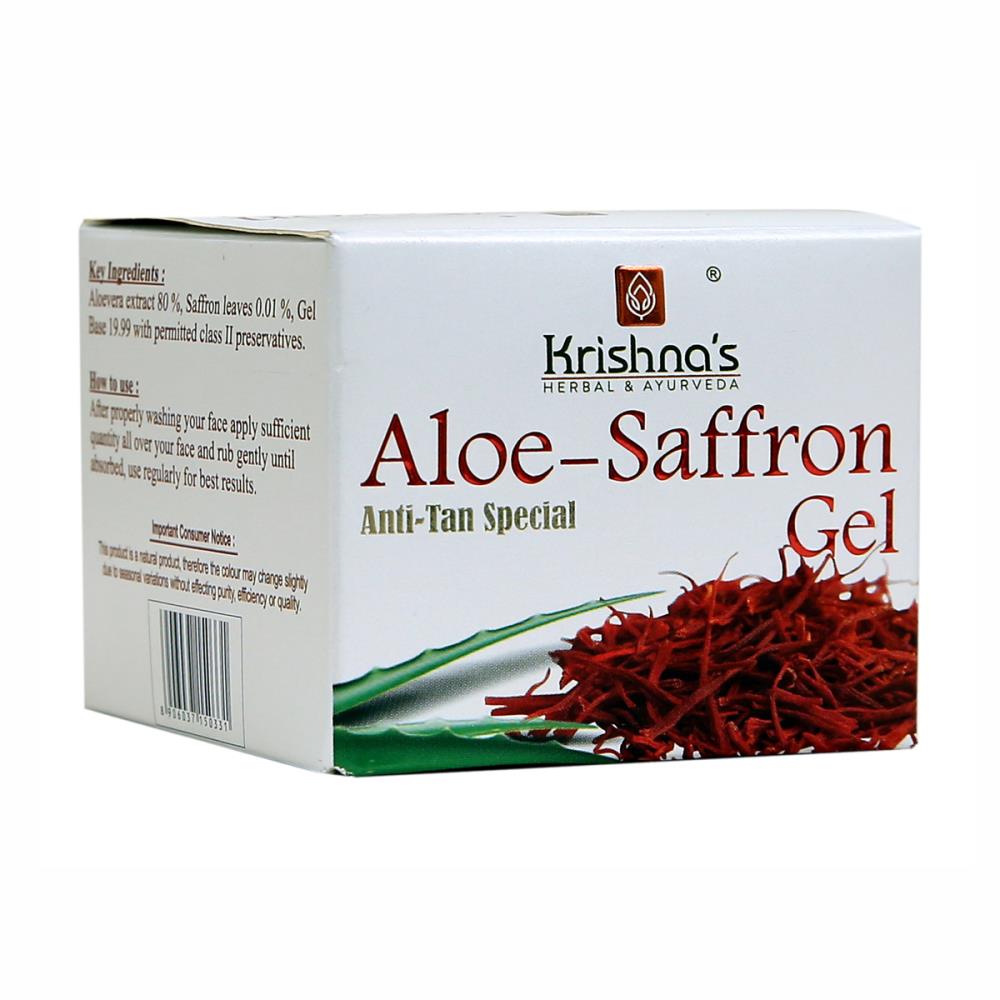 Krishna's Aloe-Saffron Gel (100g)