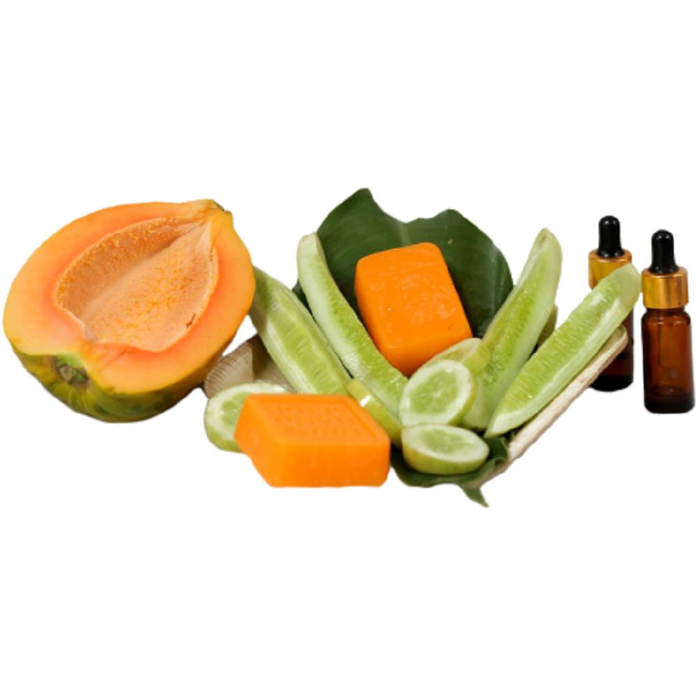 Care Bunch Handmade Papaya Cucumber Soap (70g) Care Bunch Handmade Papaya Cucumber Soap (70g)