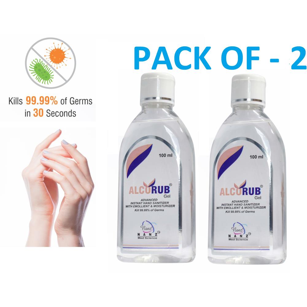 Nanz Comfort Alcorub Hand Sanitizer Gel (100ml, Pack of 2) Nanz Comfort Alcorub Hand Sanitizer Gel (100ml, Pack of 2)