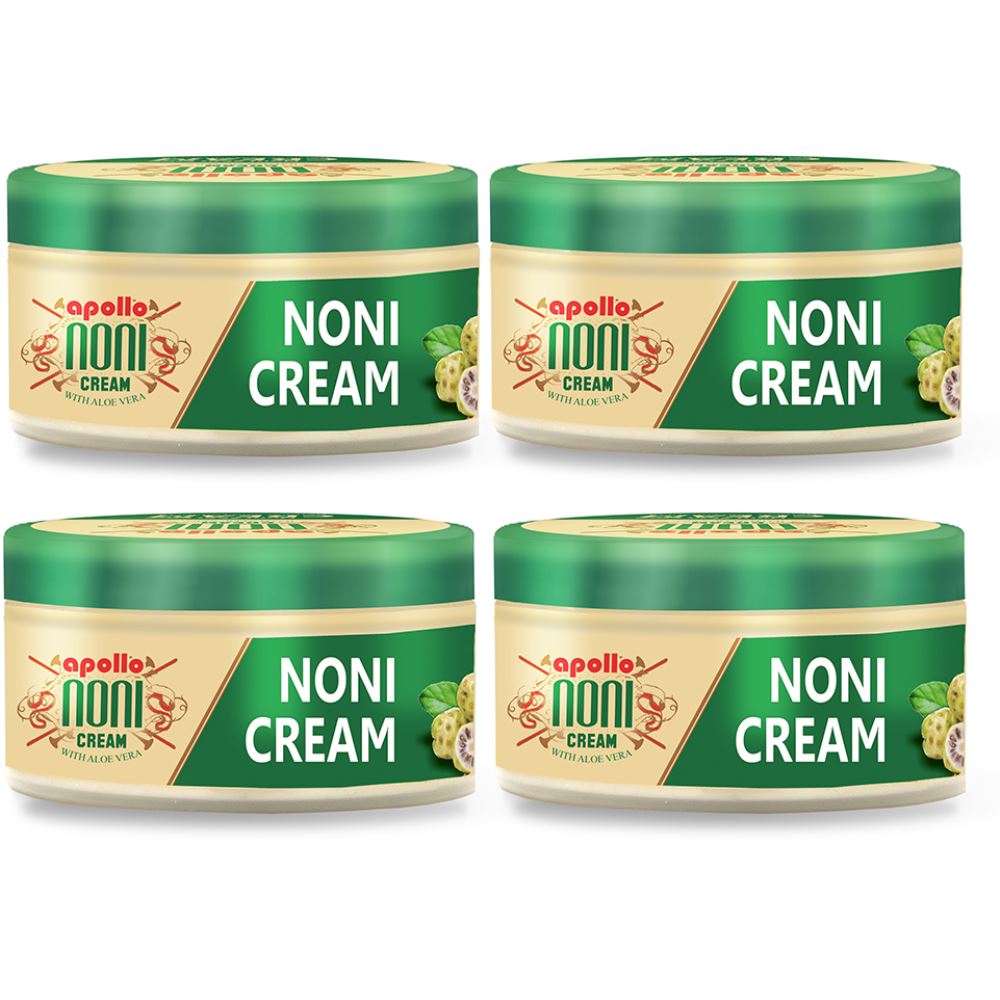 Apollo Noni Cream with Aloevera (100g, Pack of 4)