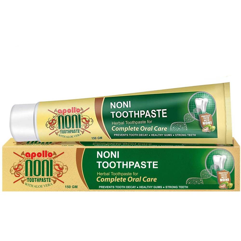 Apollo Noni Toothpaste with Aloevera (150g, Pack of 3)