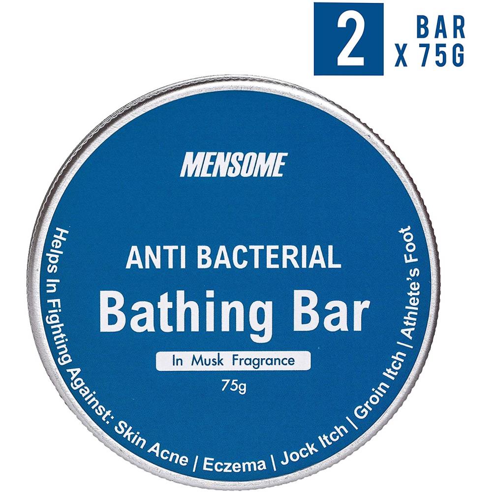 Mensome Anti Bacterial Bathing Soap In Musk Fragrance (75g, Pack of 2) Mensome Anti Bacterial Bathing Soap In Musk Fragrance (75g, Pack of 2)