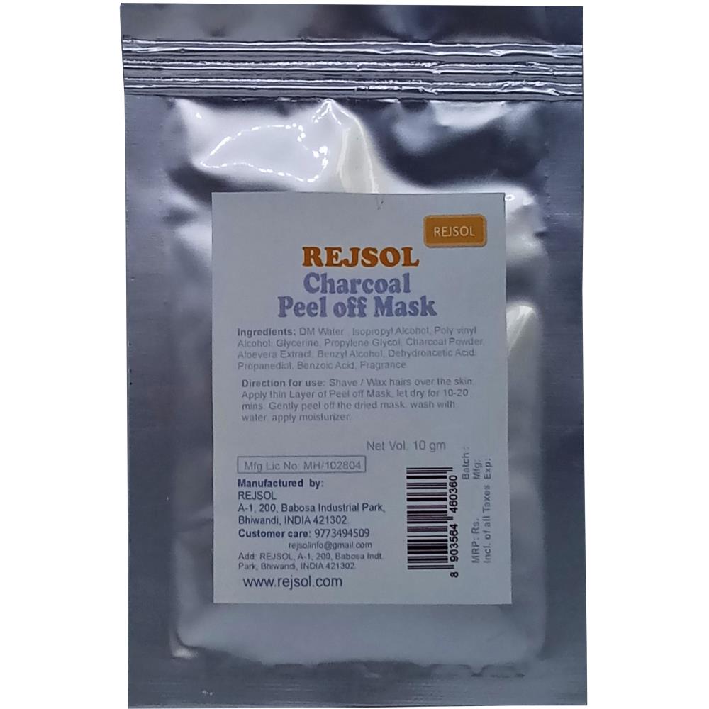 Rejsol Activated Bamboo Charcoal Peel Off Mask (10g, Pack of 10) Rejsol Activated Bamboo Charcoal Peel Off Mask (10g, Pack of 10)