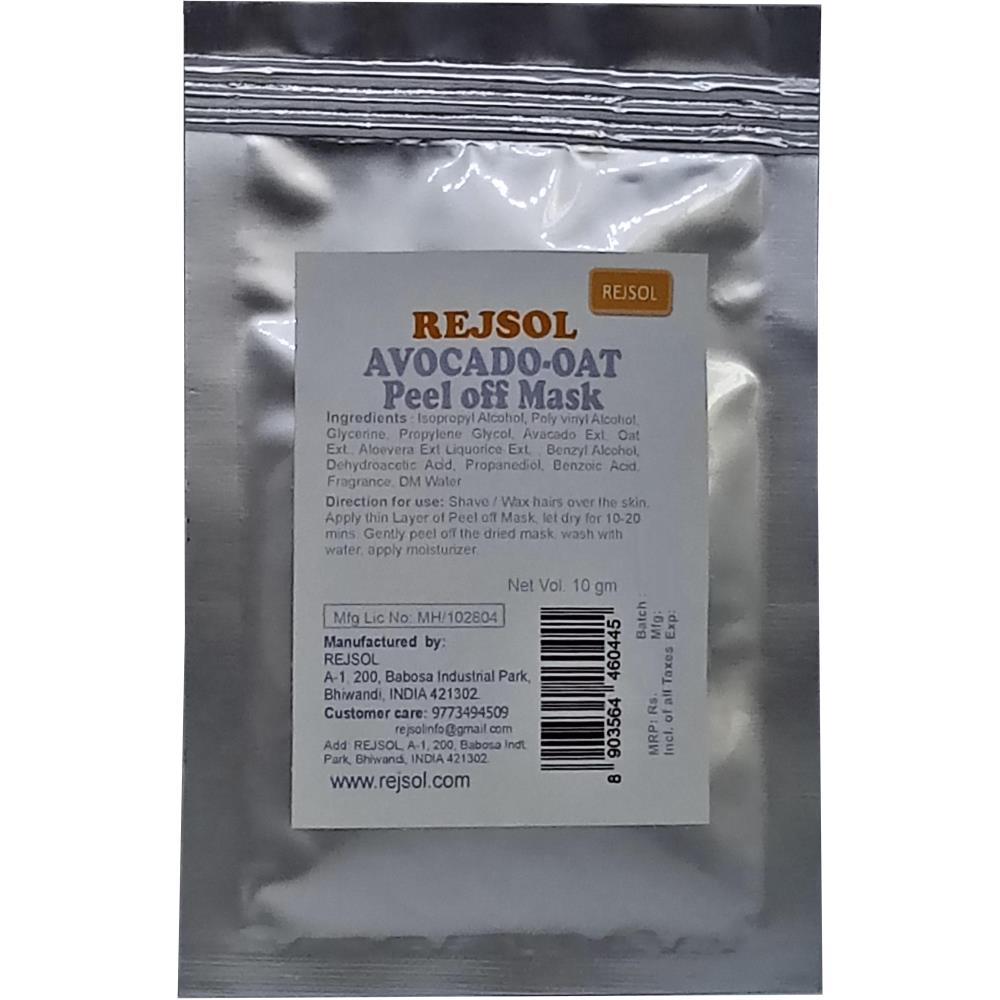 Rejsol Avocado-Oat Peel Off Mask (10g, Pack of 10)