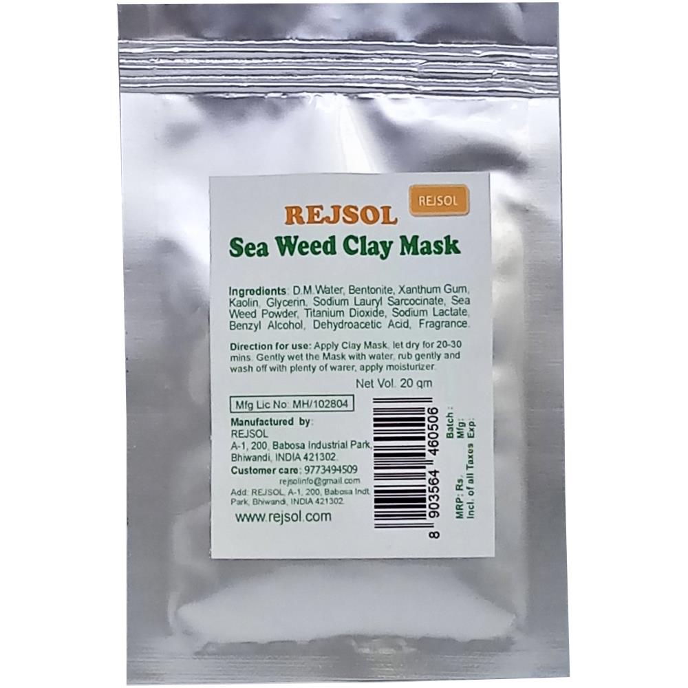 Rejsol Sea Weed Clay Mask (20g, Pack of 10)