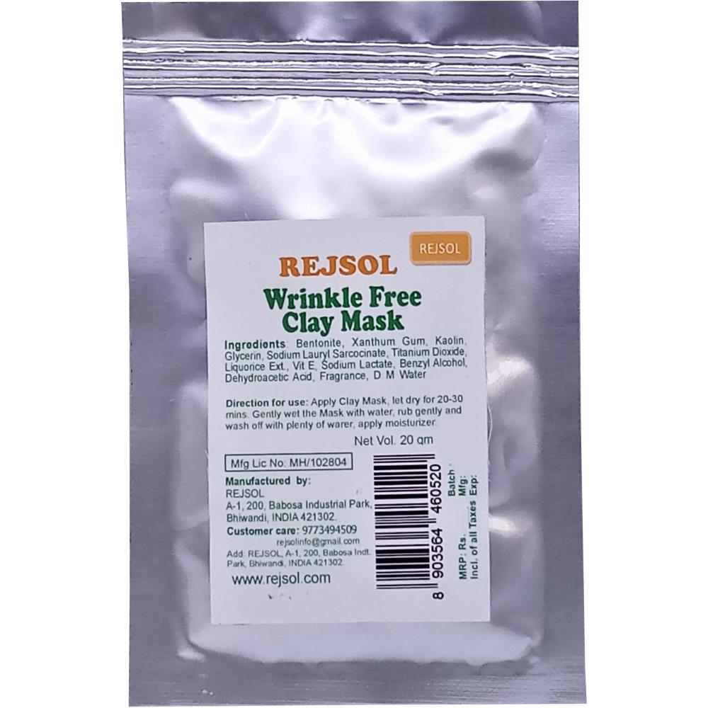 Rejsol Wrinkle Free Clay Mask (20g, Pack of 10)