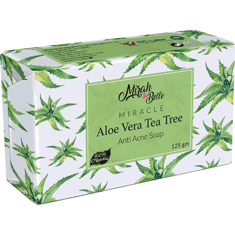 Mirah Belle Miracle Aloe Vera Tea Tree Anti Acne Soap (125g)