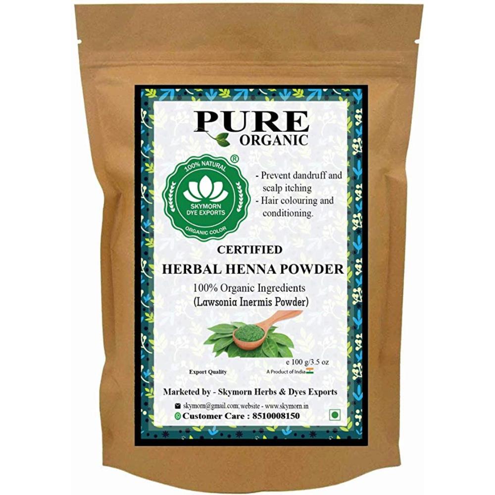SkyMorn Pure Organic Herbal & Natural Premium Quality Henna Powder (100g)