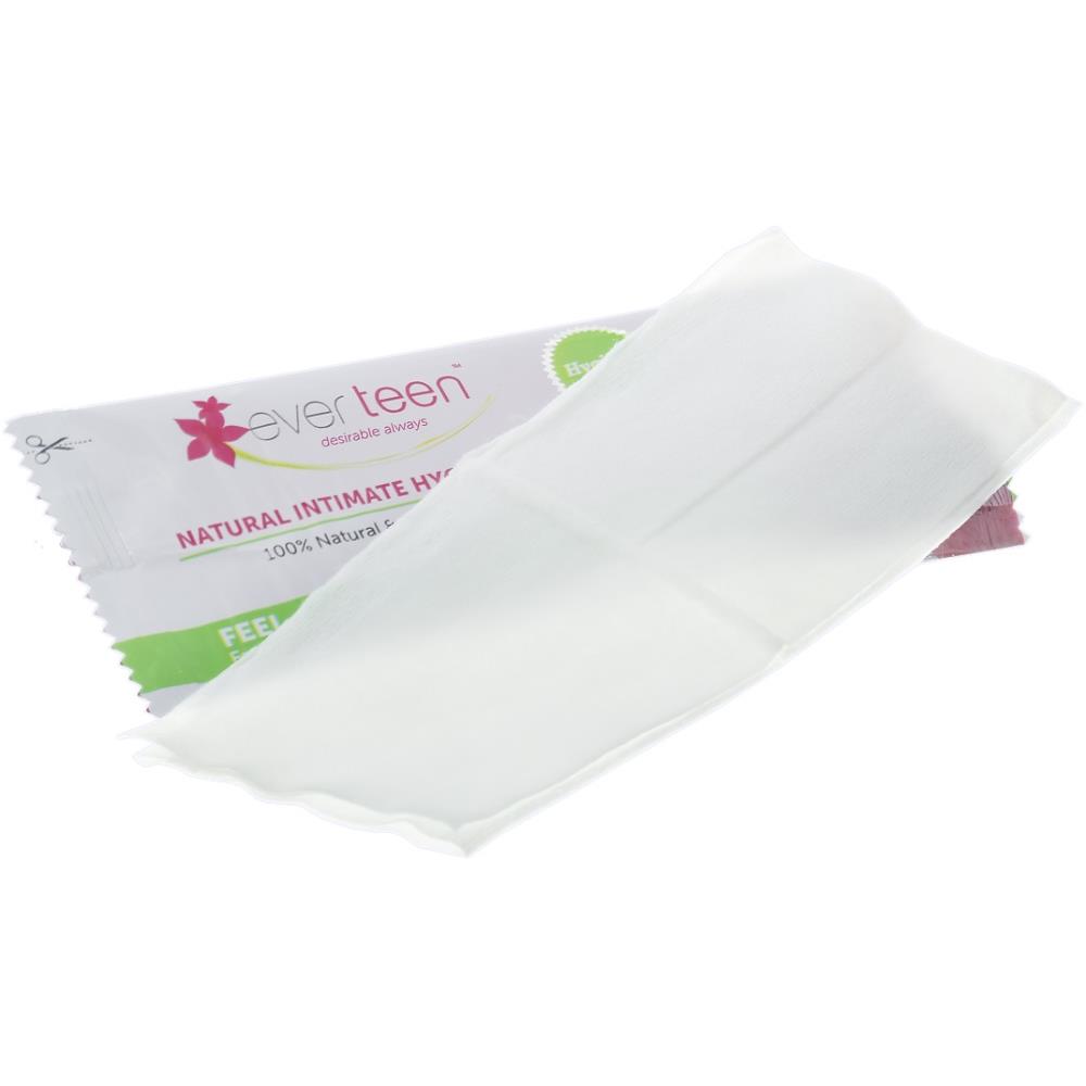 Everteen Natural Intimate Hygiene Wipes (15 Wrapped Sheets) (1Pack)