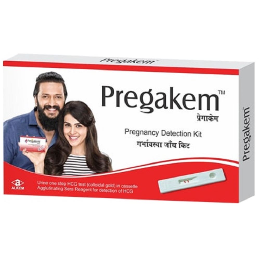 Alkem Labs Pregakem Pregnancy Detection Test Kit (1Pack)