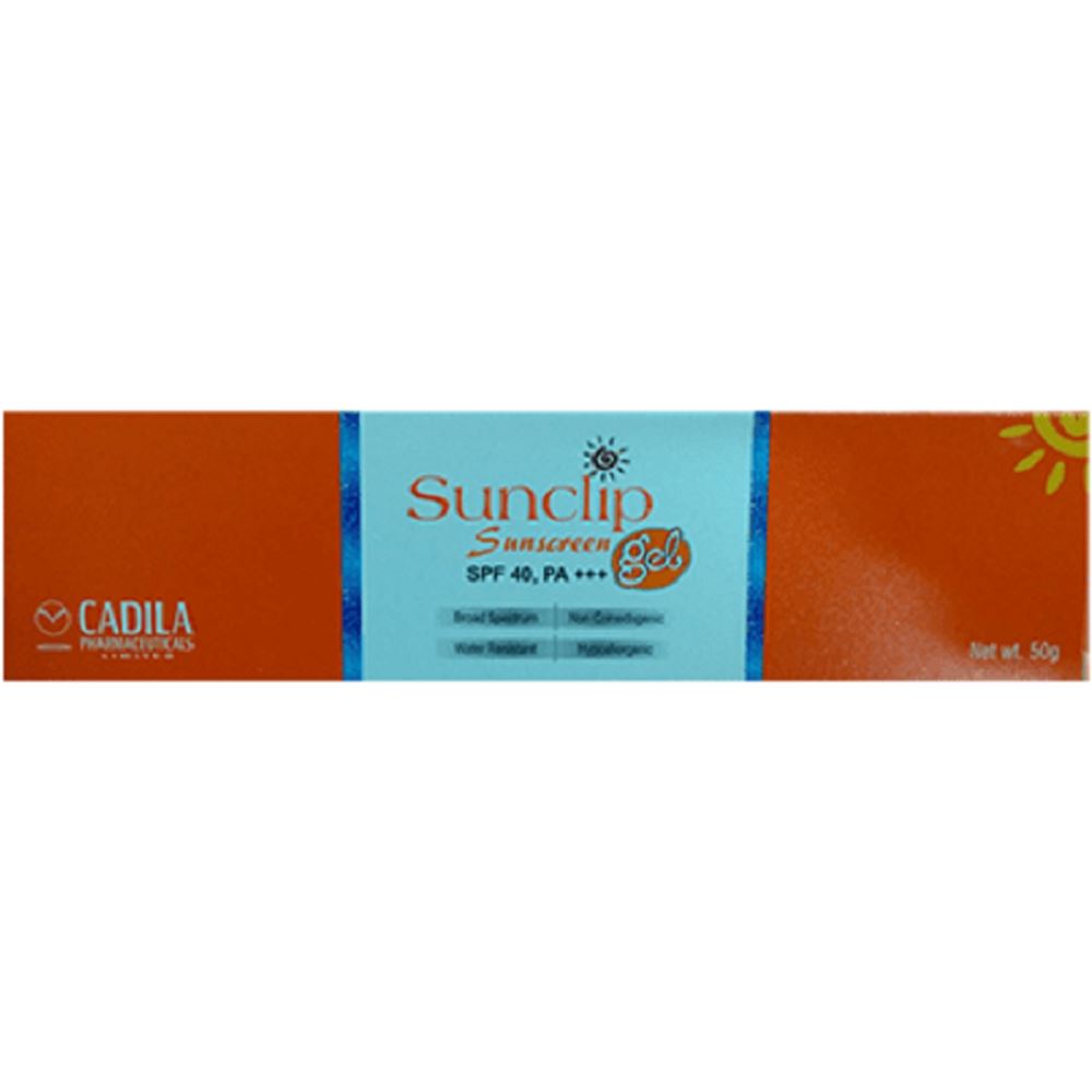 Cadila Pharma Sunclip Sunscreen SPF40 Gel (50g)