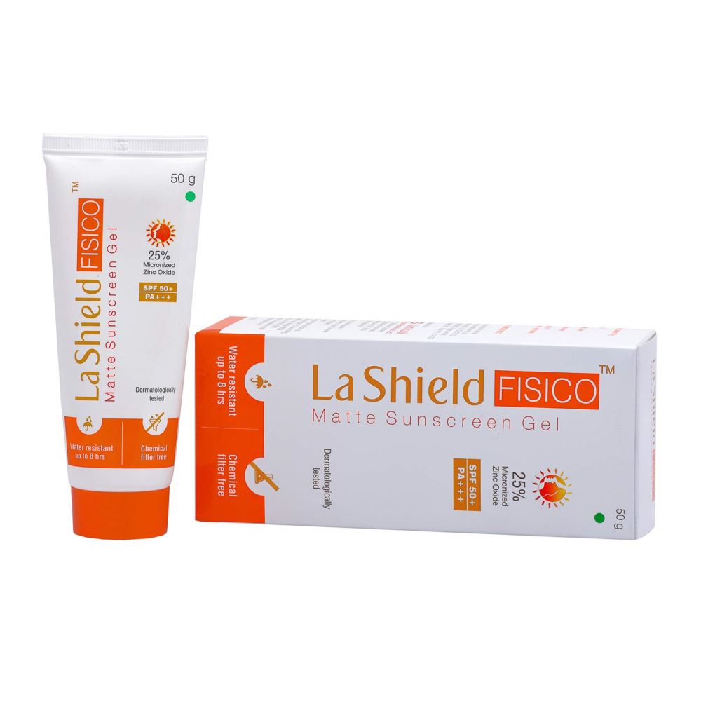 Glenmark Pharma LA Shield Fisico Matte SPF 50 Sunscreen Gel (50g)