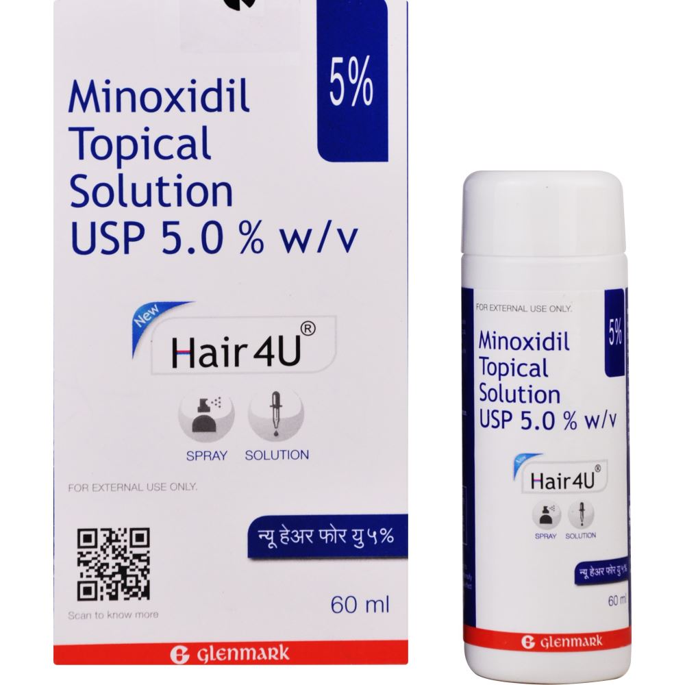 Glenmark Pharma New Hair 4U Solution (5%w/v) (60ml) Glenmark Pharma New Hair 4U Solution (5%w/v) (60ml)