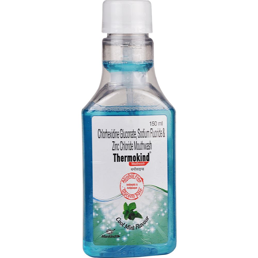 Mankind Pharma Thermokind Mouth Wash Mint (150ml) Mankind Pharma Thermokind Mouth Wash Mint (150ml)
