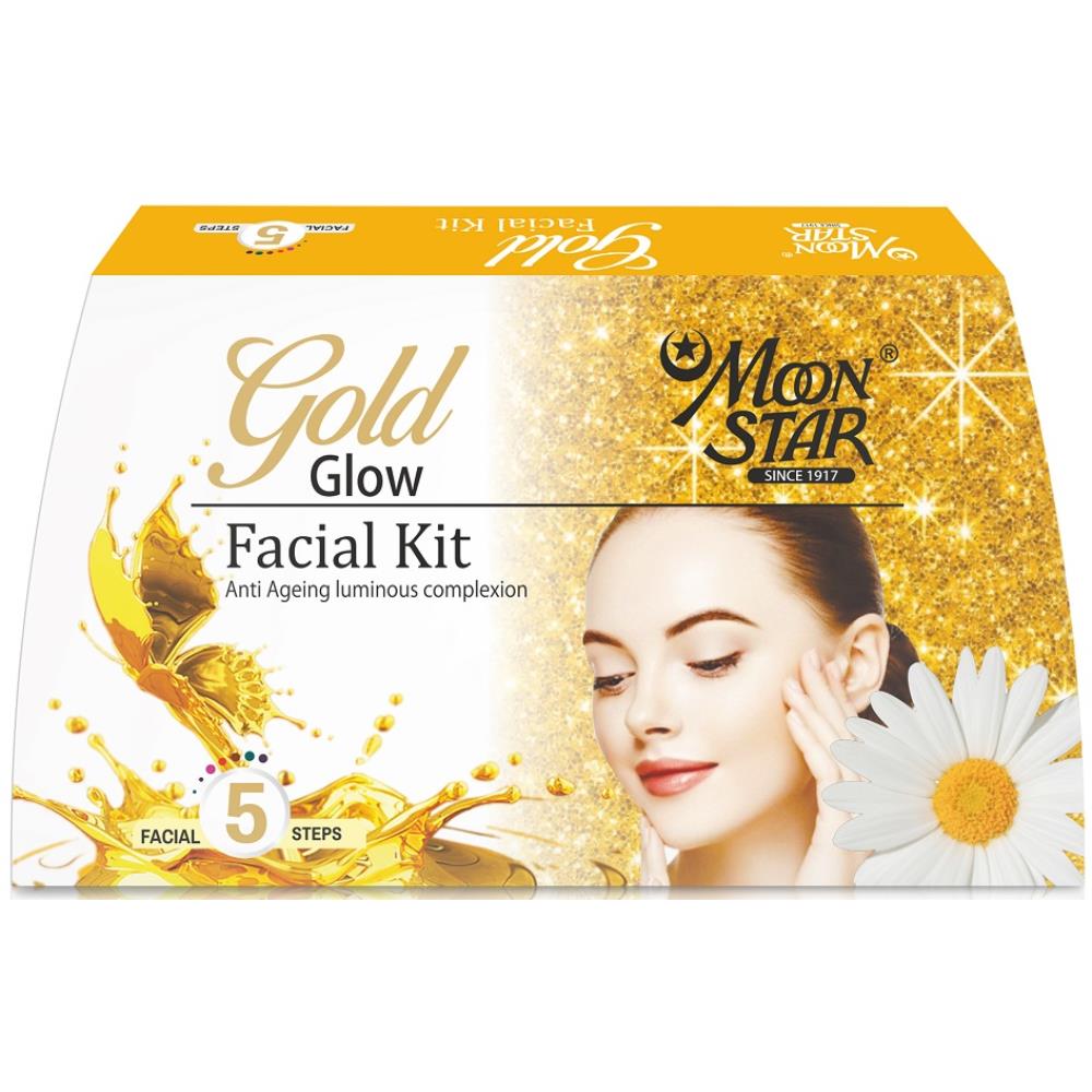 Moonstar Gold Glow Facial Kit (8ml, Pack of 5)