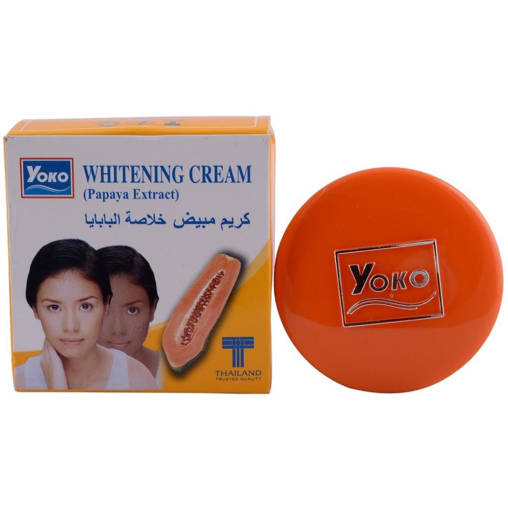Yoko Papaya Whitening Day Cream Reduce Dark Spots Melasma (4g) Yoko Papaya Whitening Day Cream Reduce Dark Spots Melasma (4g)