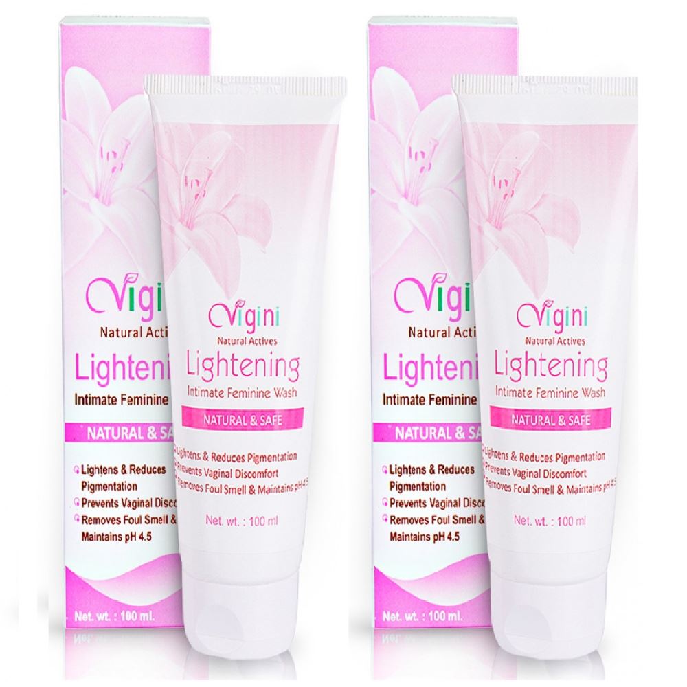Vigini Lightening Intimate Feminine Wash (100g, Pack of 2) Vigini Lightening Intimate Feminine Wash (100g, Pack of 2)