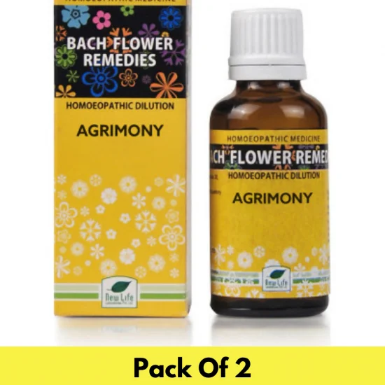 New Life Bach Flower Agrimony (Pack of 2)