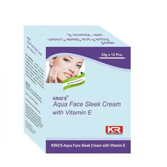 Krigs Aqua Face Sleek Cream - Vit E (300gm)