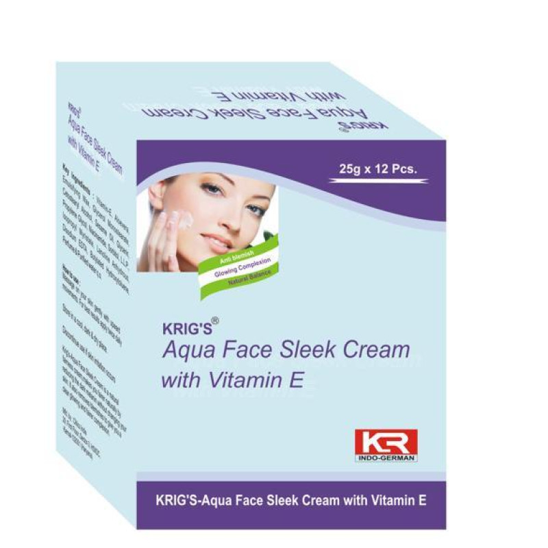 Krigs Aqua Face Sleek Cream - Vit E (300gm)