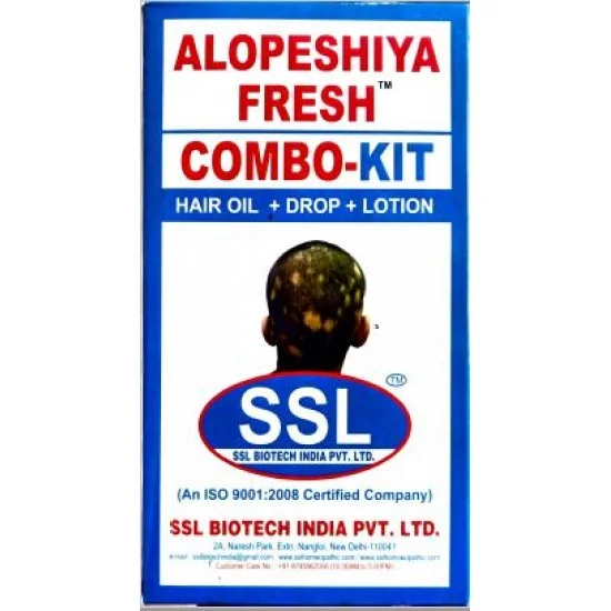 SSL Alopeshiya Fresh Combo Kit (1 Pack) - Drops + Oil + Lotion
