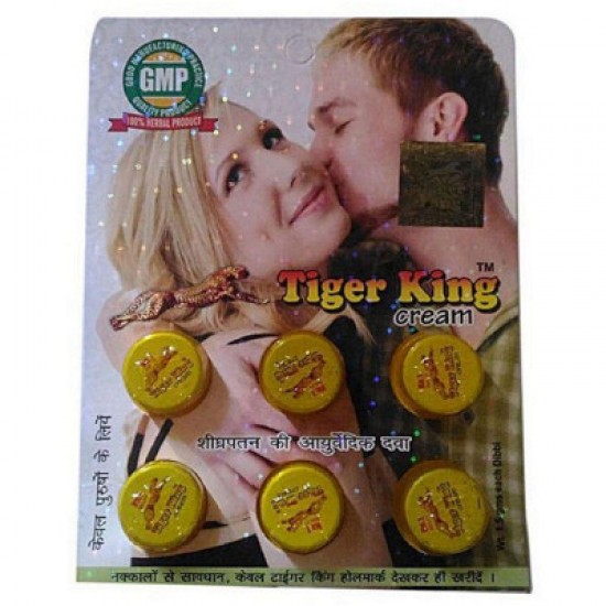 Naman India Tiger King Cream [Pack of 6 -1.5g]